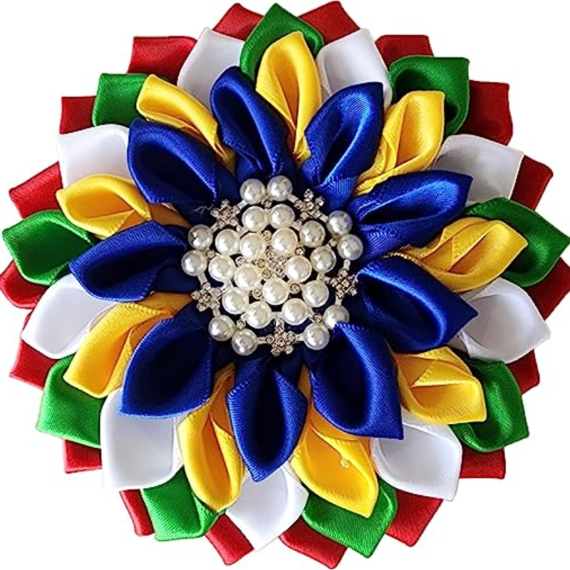 4.5" OES Flower Brooch