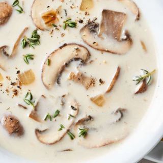 Cream of Mushroom Soup w/Grilled Chicken Garden Salad