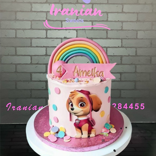 Girl paw patrol birthday cake