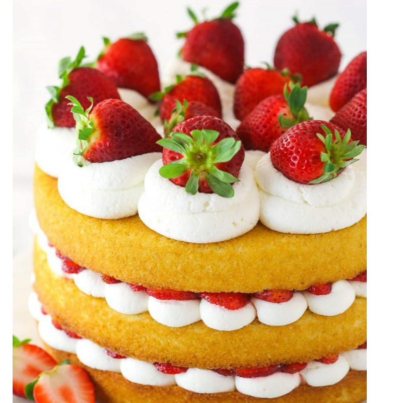 Strawberry Fruit Cake Main Image