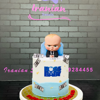 Boss baby birthday cake