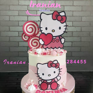 Hello kitty birthday cake