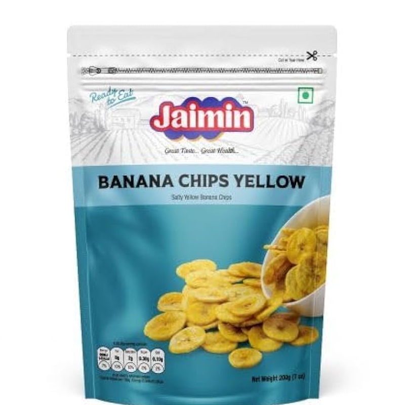 Jaimin Banana Chips Yellow 200G