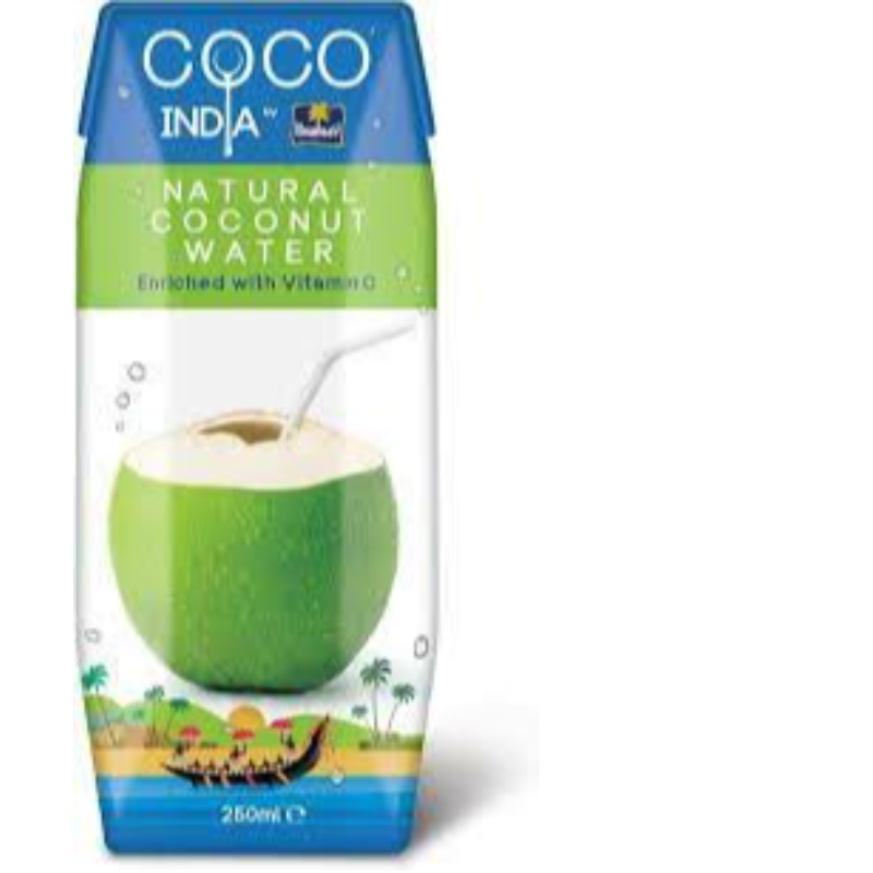 COCO INDIA NATURAL COCONUT WATER 250ML