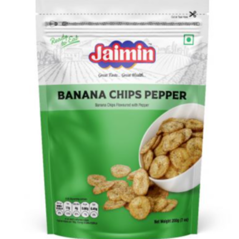 Jaimin Banana Chips Pepper 175G