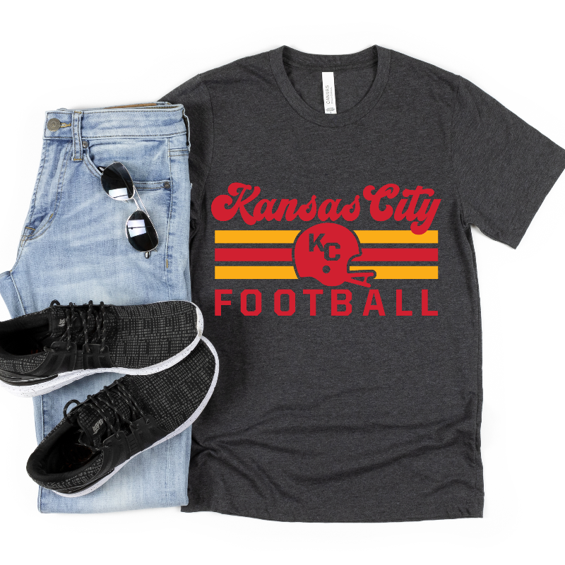 KC Football (on dark heather)