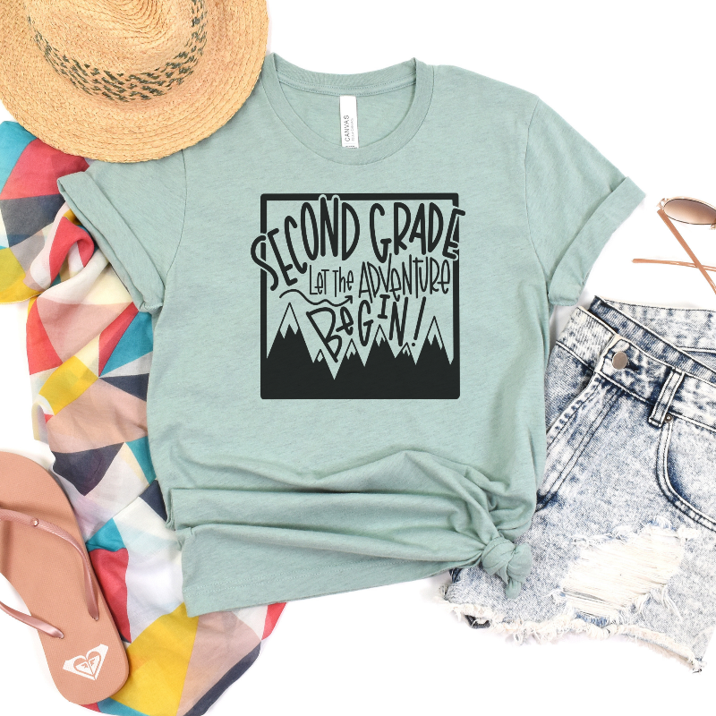 Second Grade Adventure (on dusty blue) 