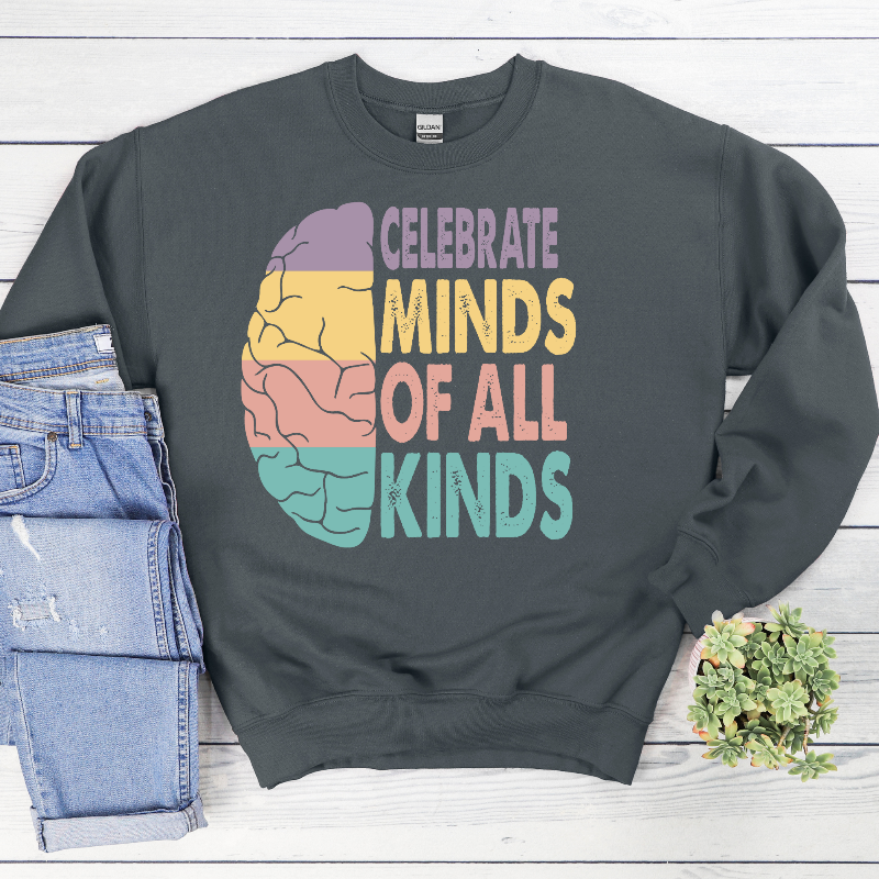 Celebrate Minds of All Kinds (on charcoal)