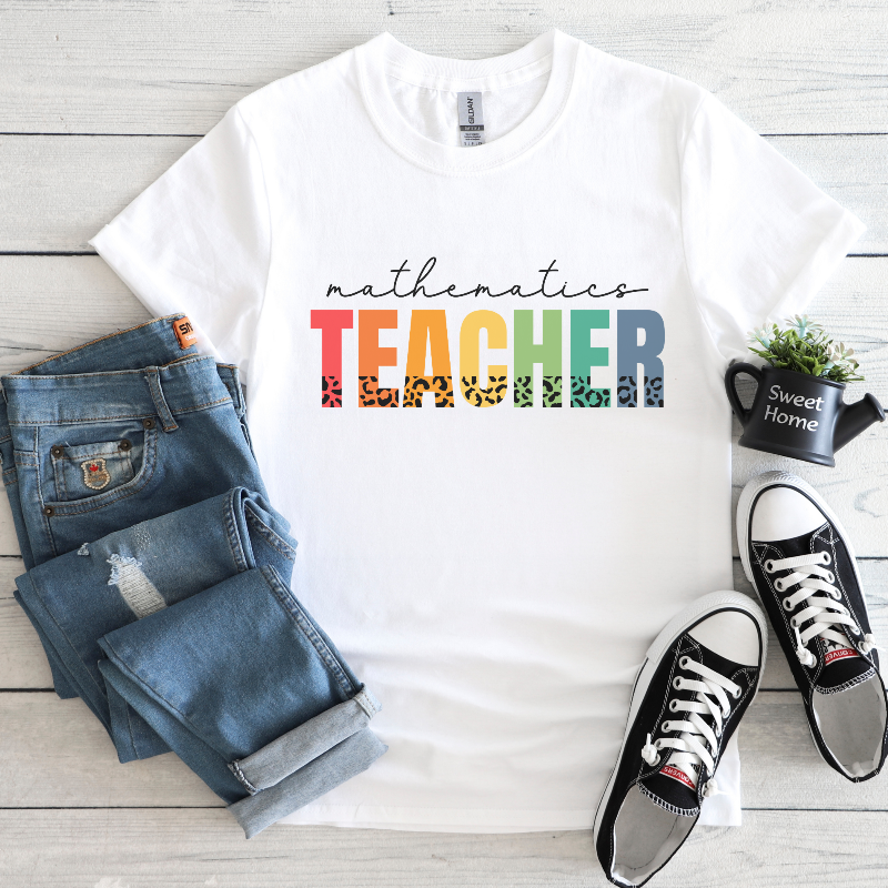 Mathematics Teacher (on white)