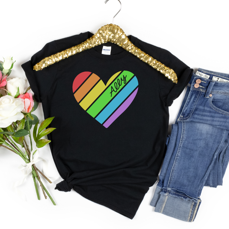 Ally Heart (on black)