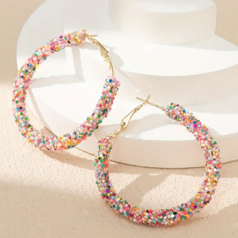 Glitter Hoops