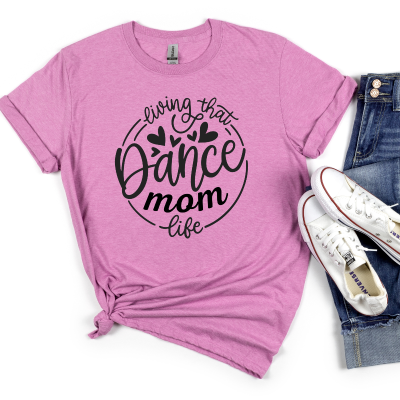 Dance Mom Life (on heather pink)