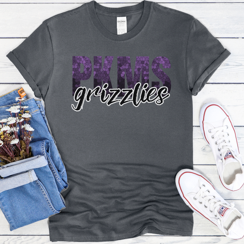 PKMS Grizzlies (on dark heather gray)