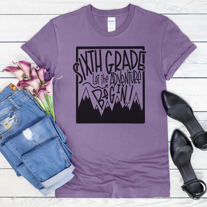 Sixth Grade Adventure (on heather purple)