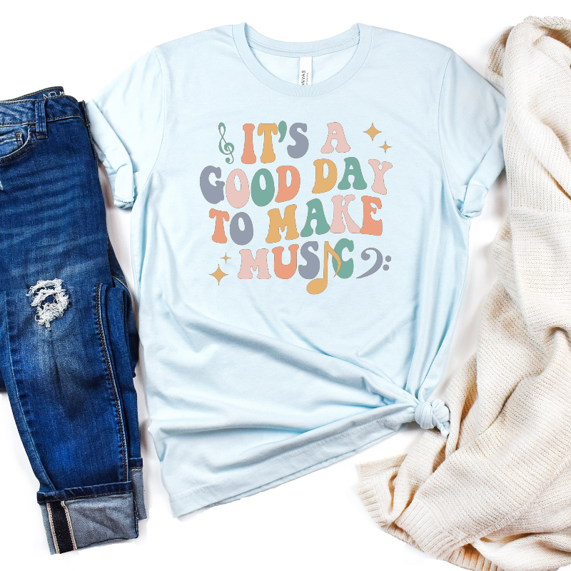 It’s a Good Day to Make Music (on ice blue)