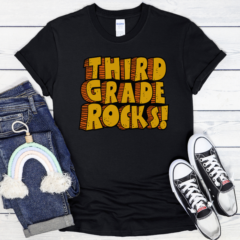 Third Grade Rocks (on black)