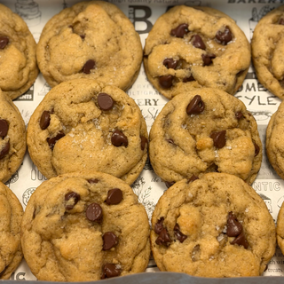 Browned Butter Chocolate Chip & Sea Salt Sourdough Cookies 