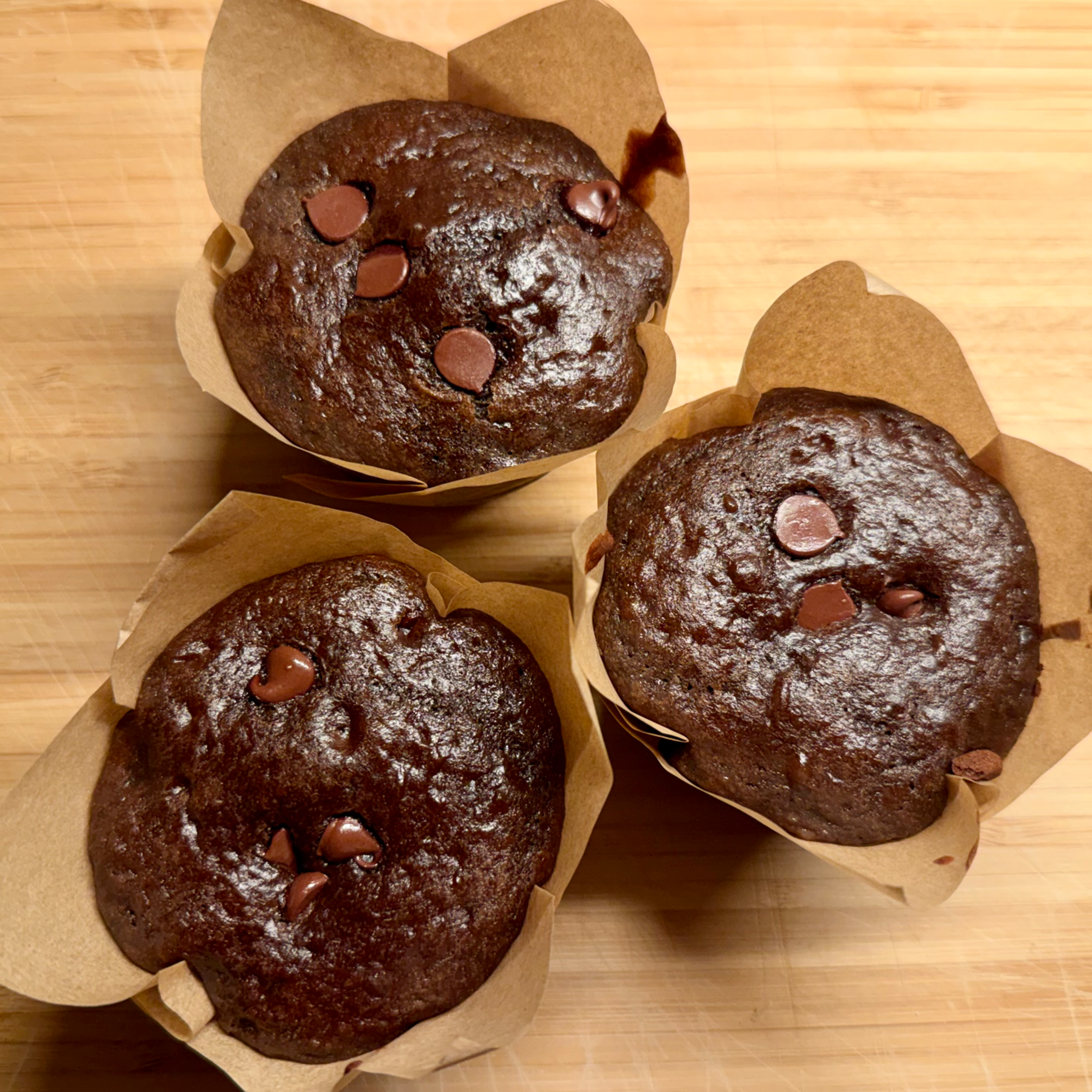 Double Chocolate Chip Muffins