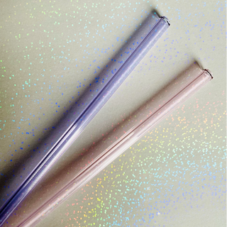 Colored Glass Straw