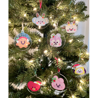 BT21 Baby Christmas Ornament Set of 7