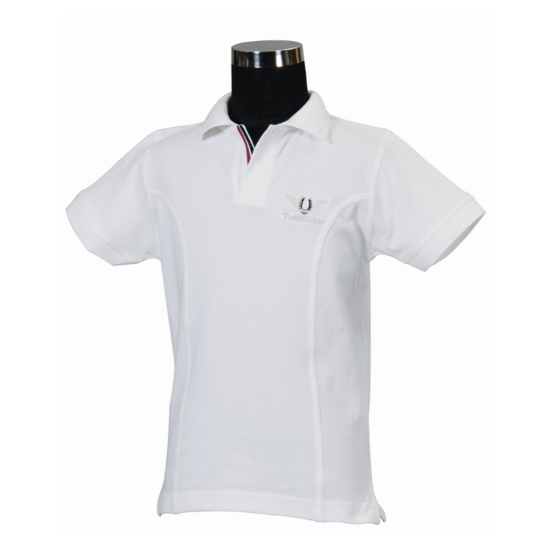 TuffRider Children's Polo Sport Shirt - White - XL Main Image