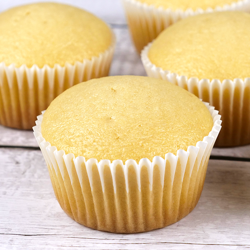 Plain vanilla cupcake