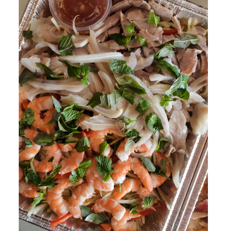 Pickled Lotus Salad with Shrimp, Pork, Pickled Pork Ears