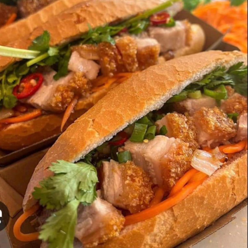 Crispy Pork Belly Banh Mi