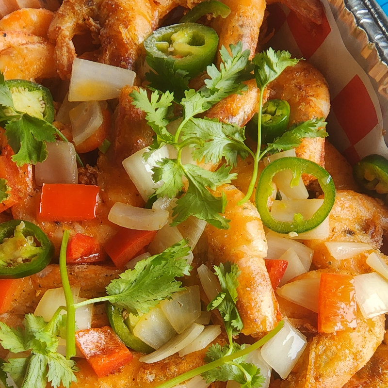 SALTED PEPPER SHRIMP TRAY