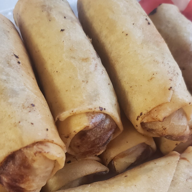 Vegan Eggroll (cooked)