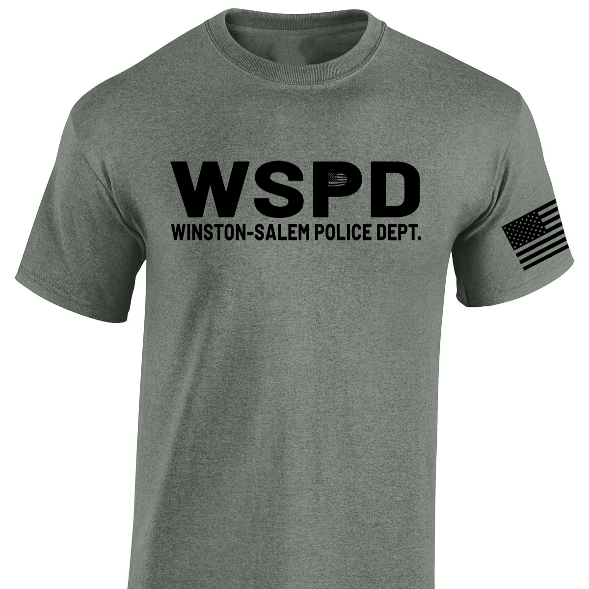 PSC Pay & Take - 6oz Cotton T-Shirt with Flag on Sleeve