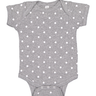 Baby Onesie GRAY Polka Dot (NB-24 mo)