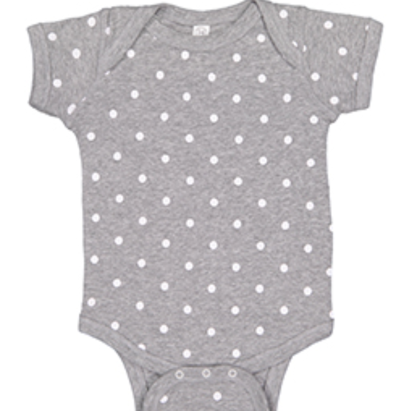 Baby Onesie GRAY Polka Dot (NB-24 mo) Main Image