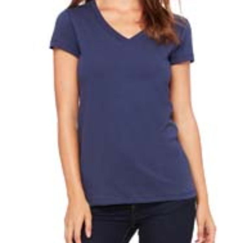 Women's Short Sleeve V-Neck NAVY Main Image