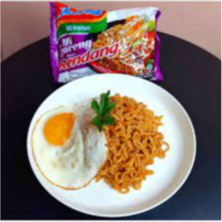 Indomie Rendang double + Telur