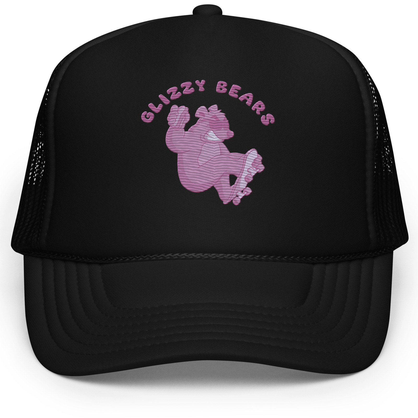 Black Foam Trucker Hat Main Image