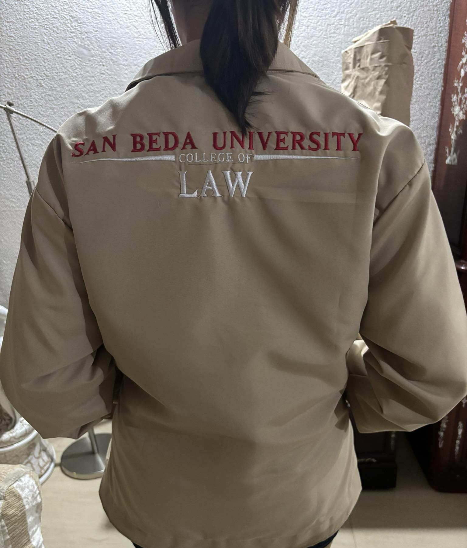 San Beda University Law Corporate Jacket - Khaki Main Image