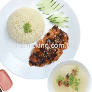 Black Pepper Roasted Chicken Rice