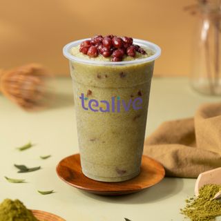 Nishio Matcha Smoothie with Red Bean