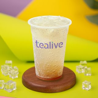 Sparkling Lychee Tea with Chia Seed