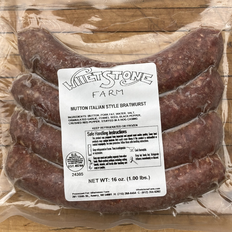 Mutton Italian Brats - 4 pack