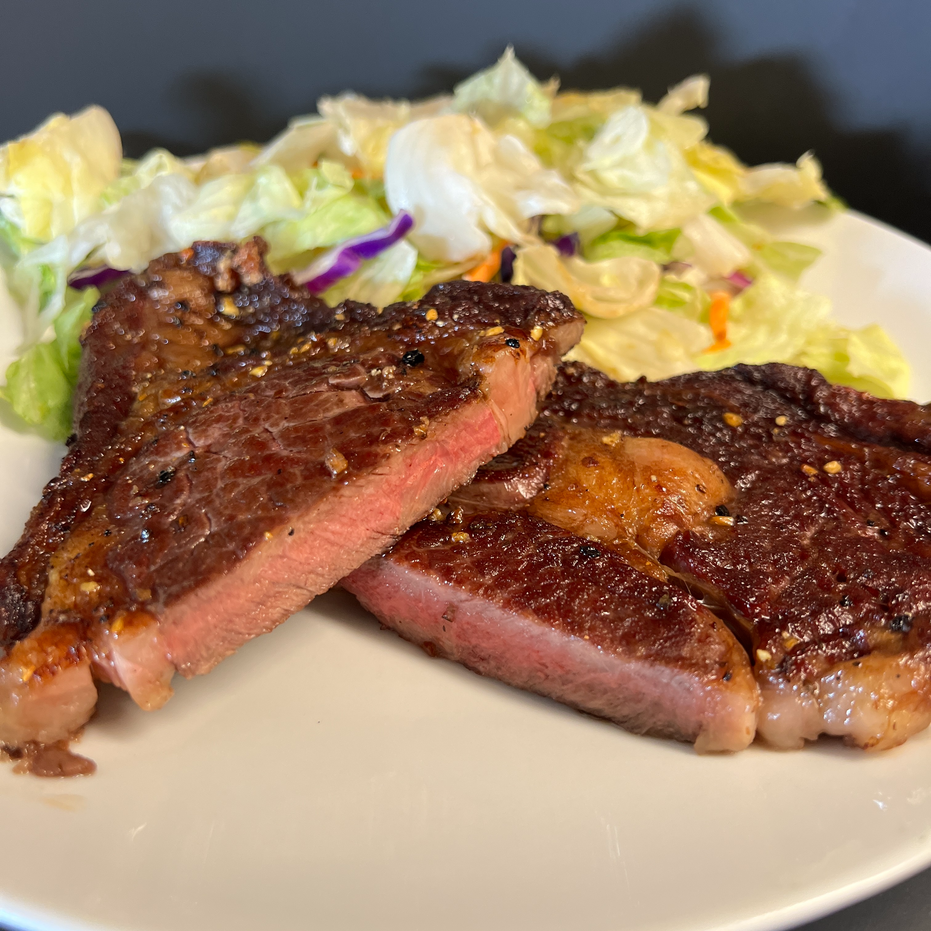 Ribeye steak with iceberg salad  Main Image