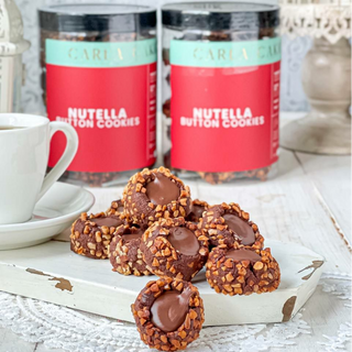 Nutella Button Cookies