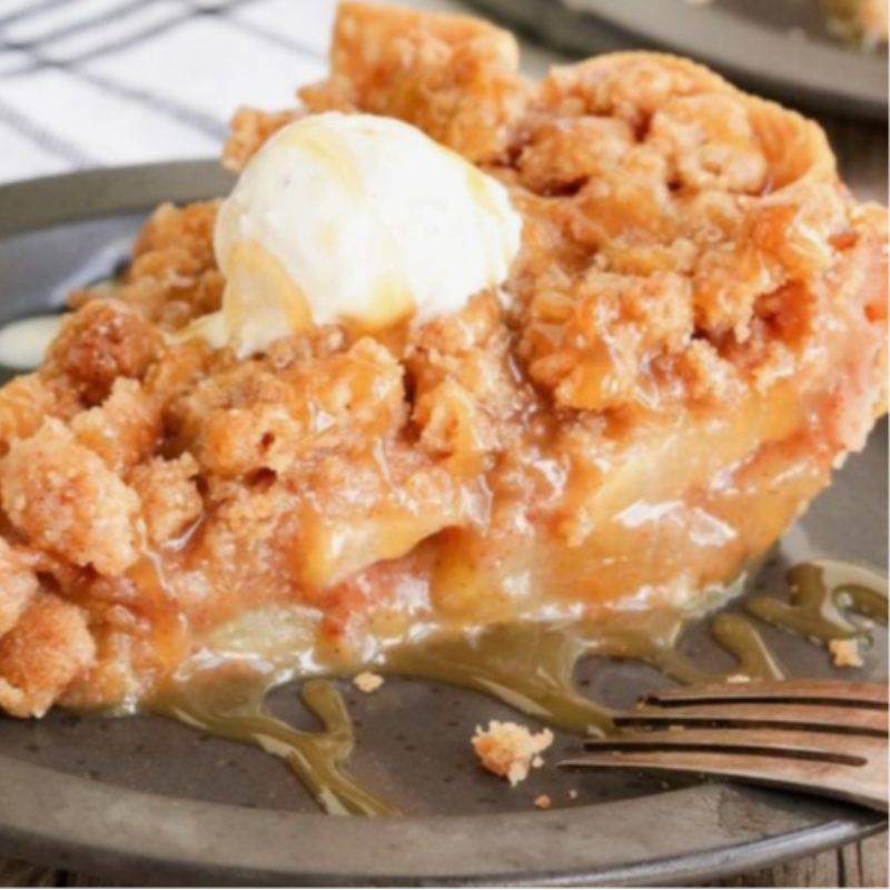 Dutch Apple Pie with Hand Crafted Caramel Drizzle Main Image