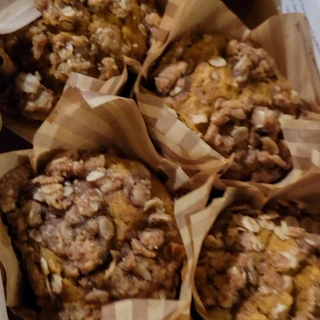 Sourdough Pumpkin Streusel Muffins