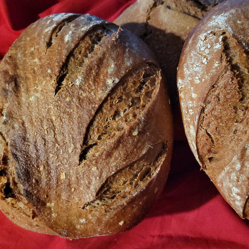 Whole Wheat Sourdough Boule