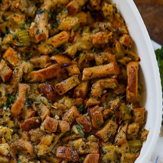 Savory Sourdough Herb Stuffing 