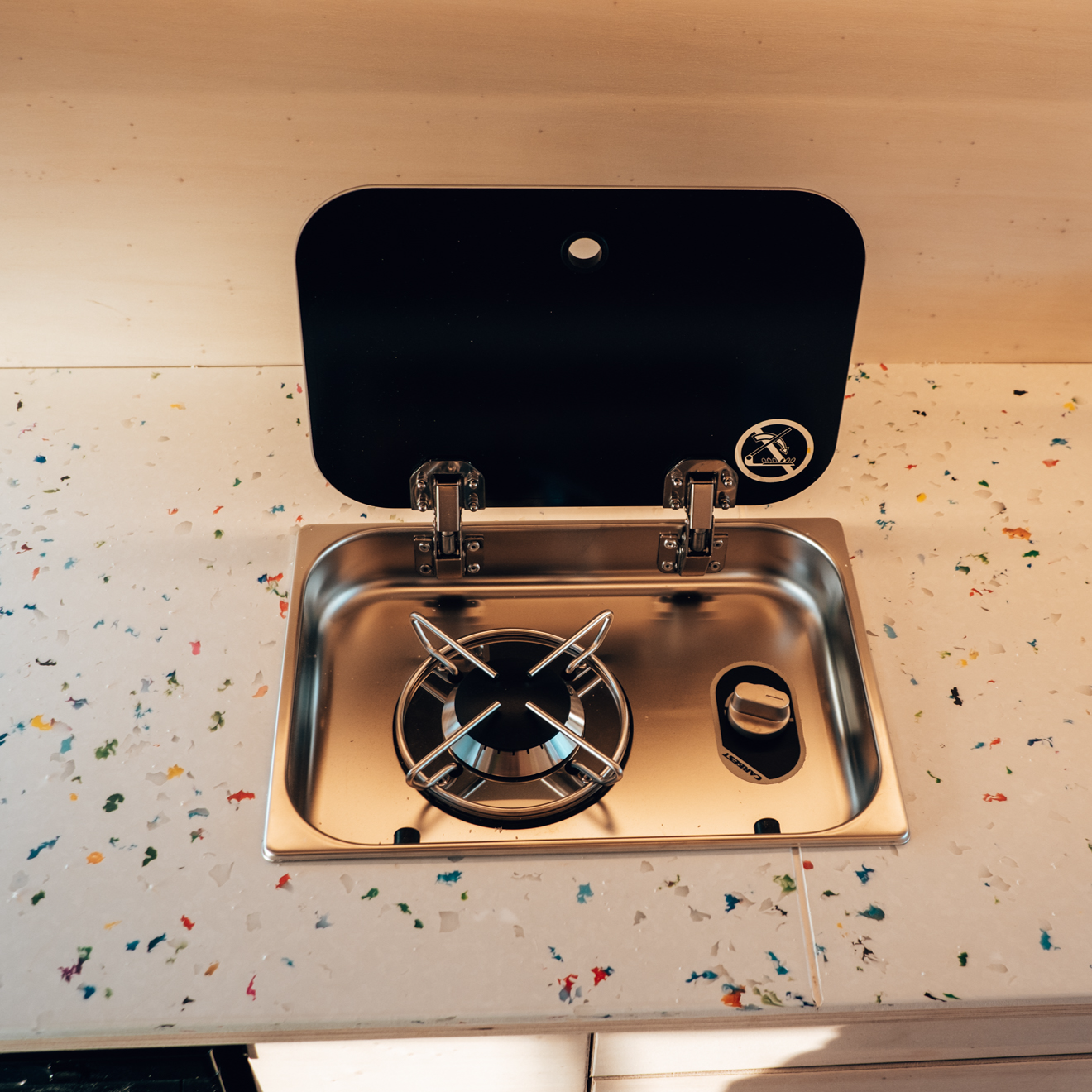 Réchaud encastré horizontal 1 feu 