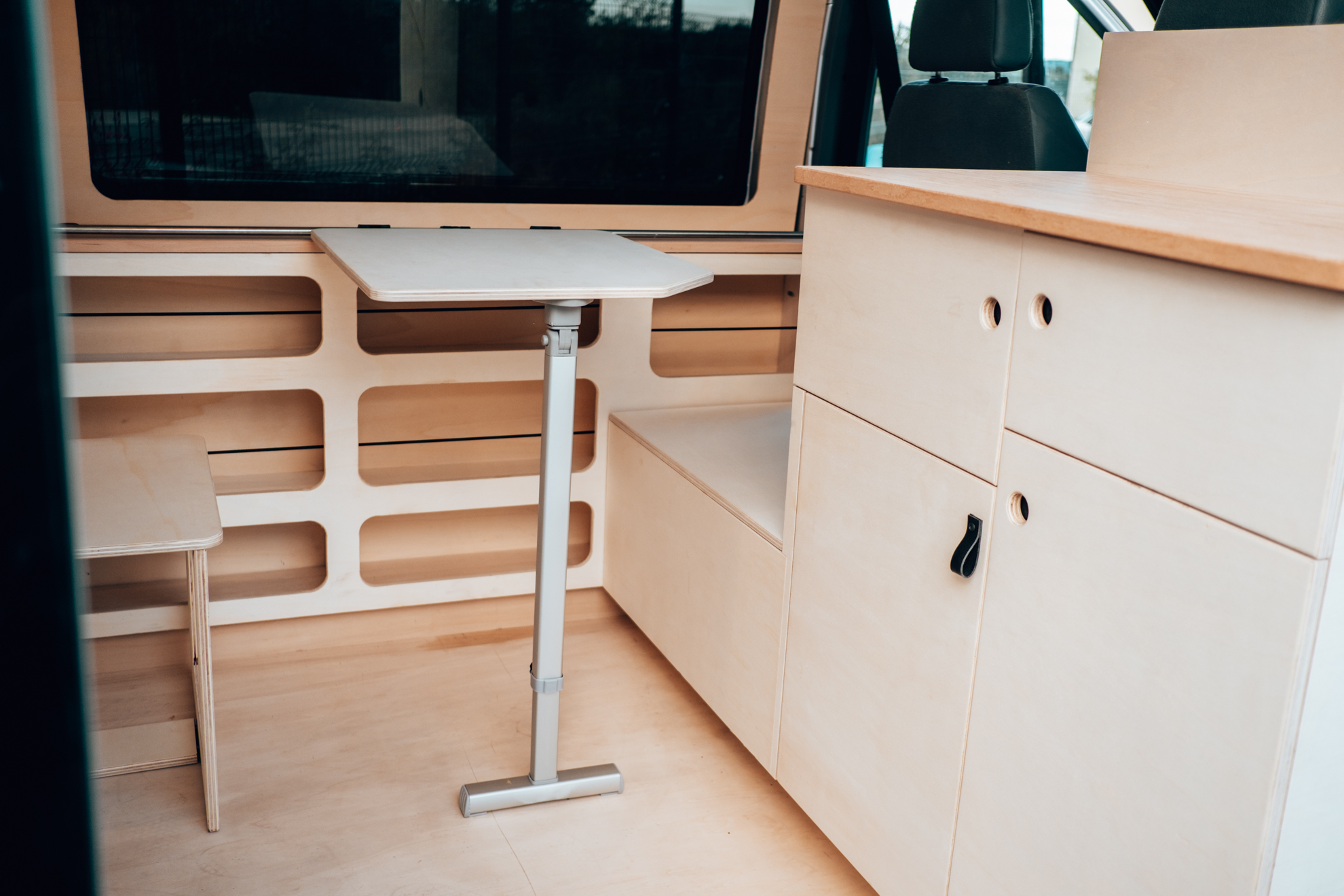 Rail de table + pied amovible