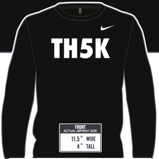 Long Sleeve "TH5K" Nike Dri-Fit Shirt